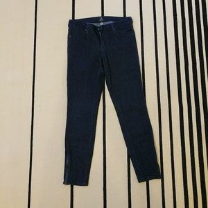 Ankle zip skinny jeans